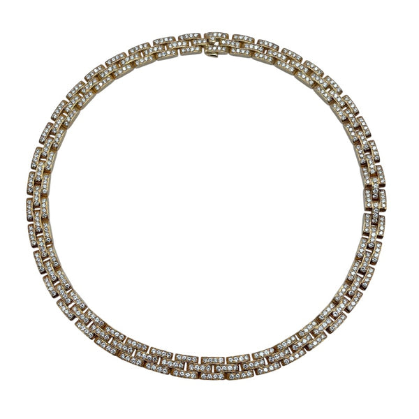 カルティエ Cartier マイヨンパンテールフルパヴェダイヤネックレス ゴールド 750 ジュエリー