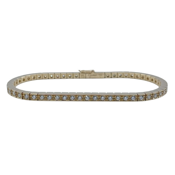カルティエ Cartier ラニエールダイヤテニスブレスレット イエローゴールド 750YG ダイヤモンド ジュエリー