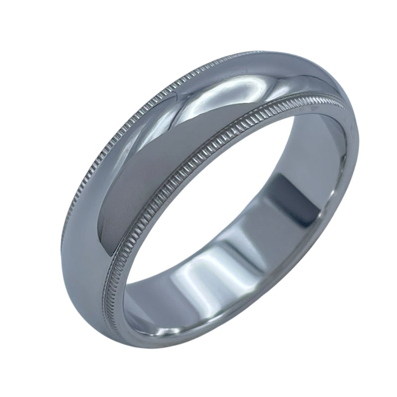 ティファニー TIFFANY＆CO トゥギャザーミルグレインバンドリング プラチナ Pt950 ジュエリー