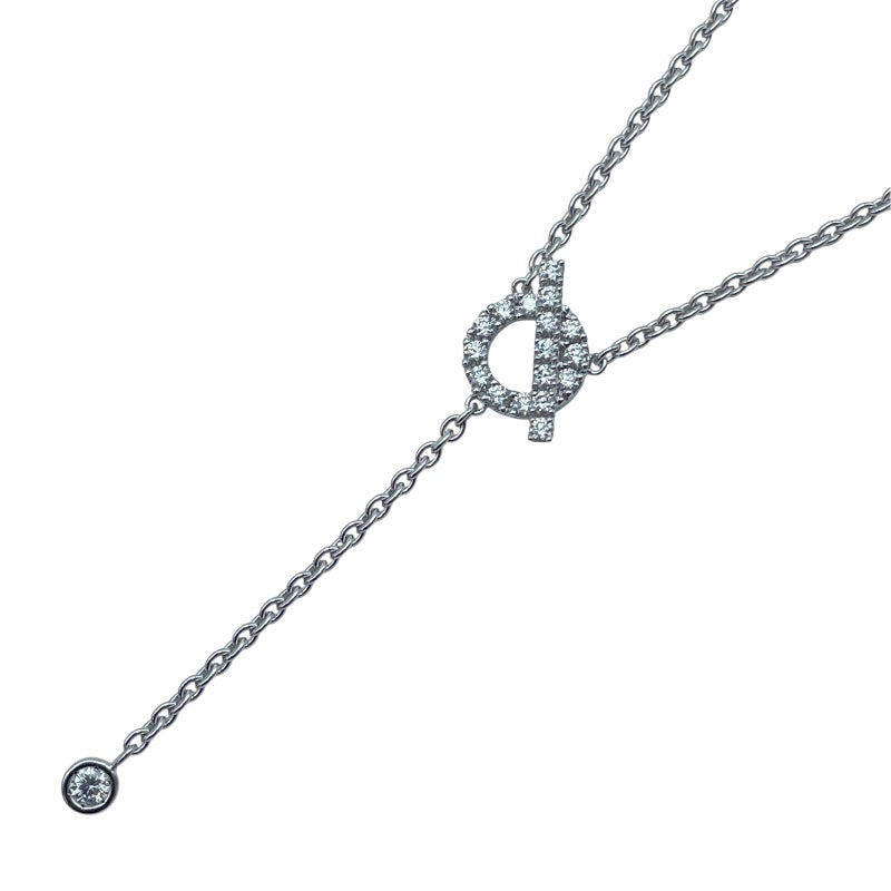 エルメス HERMES フィネスダイヤラリアットネックレス ホワイトゴールド Au750 ジュエリー