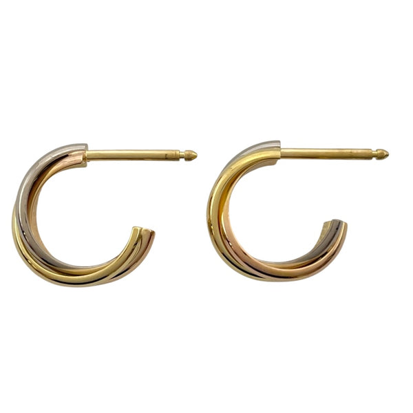 カルティエ Cartier トリニティミニピアス ゴールド/ホワイトゴールド/ピンクゴールド 750 ジュエリー