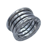 ブルガリ BVLGARI ビーゼロワンリング4バンド(M) ホワイトゴールド 750WG ジュエリー