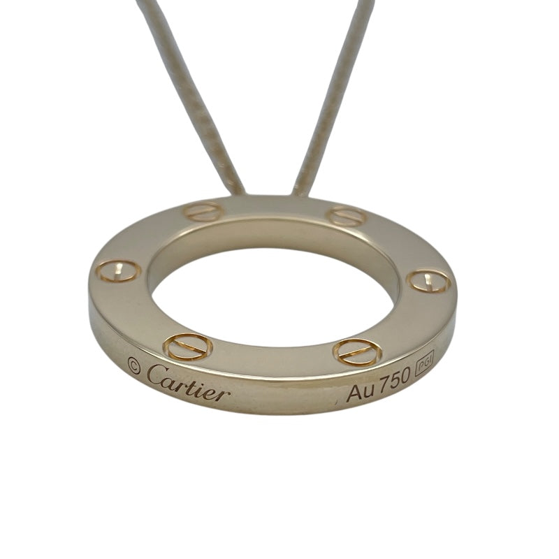 カルティエ Cartier ラブサークルネックレス ゴールド Au750 ジュエリー