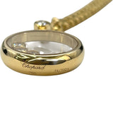 ショパール Chopard ハッピーダイヤモンド サークルネックレス 3Pダイヤ イエローゴールド K18YG ジュエリー