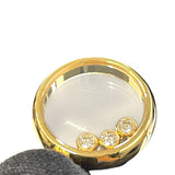 ショパール Chopard ハッピーダイヤモンド サークルネックレス 3Pダイヤ イエローゴールド K18YG ジュエリー