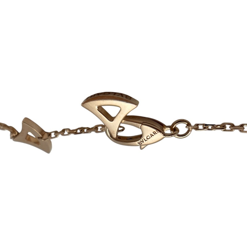 ブルガリ BVLGARI ディーヴァ ドリーム ネックレス ダイヤモンド ピンクゴールド Au750 グリーントルマリン ジュエリー