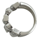 ブルガリ BVLGARI ルチア ダイヤリング 2ロウ ホワイトゴールド 750 ダイヤモンド ジュエリー