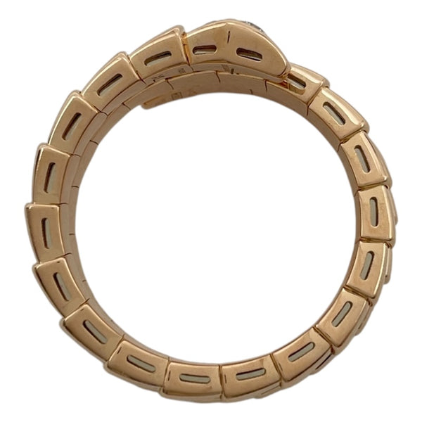 ブルガリ BVLGARI セルペンティヴァイパーダイヤリング ピンクゴールド 750 ダイヤモンド ジュエリー