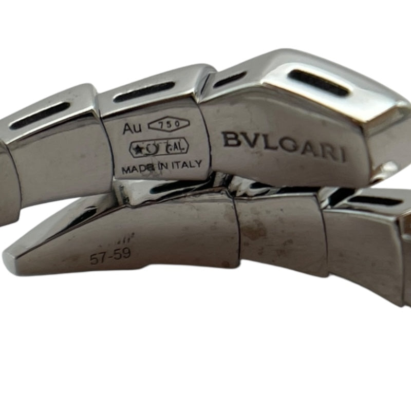 ブルガリ BVLGARI セルペンティヴァイパーダイヤリング ホワイトゴールド 750 ダイヤモンド ジュエリー