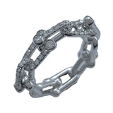 ティファニー TIFFANY＆CO ハードウェア スモールリング フルダイヤ リング ホワイトゴールド Au750 ジュエリー