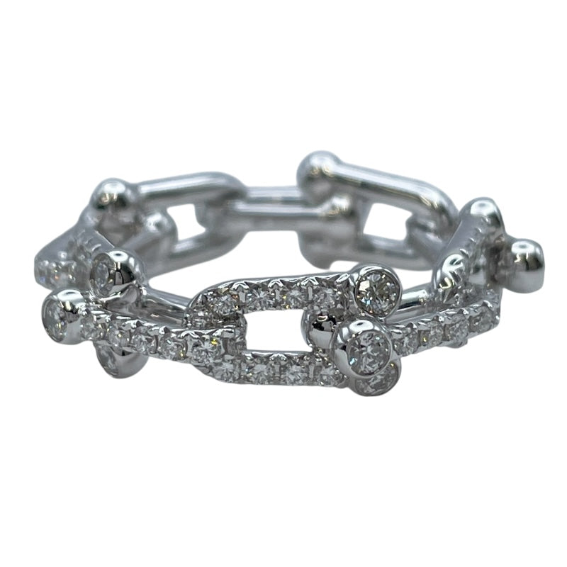 ティファニー TIFFANY＆CO ハードウェア スモールリング フルダイヤ リング ホワイトゴールド Au750 ジュエリー