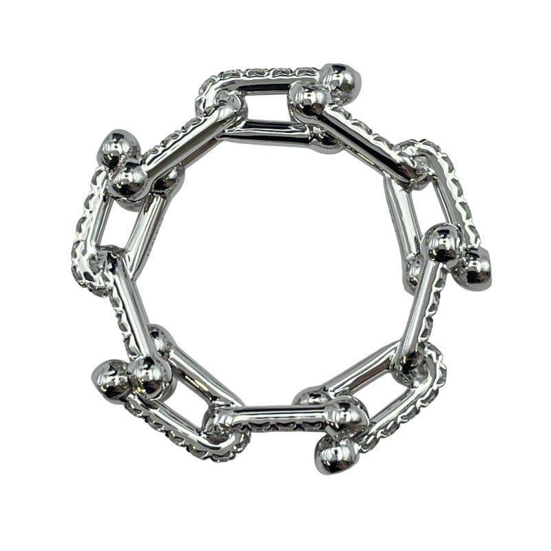 ティファニー TIFFANY＆CO ハードウェア スモールリング フルダイヤ リング ホワイトゴールド Au750 ジュエリー