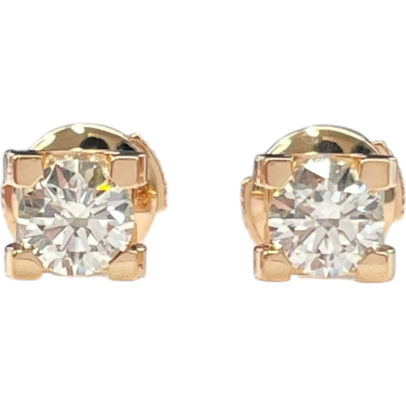 カルティエ Cartier Cドゥ カルティエ ダイヤピアス ピンクゴールド K18PG ダイヤモンド ジュエリー