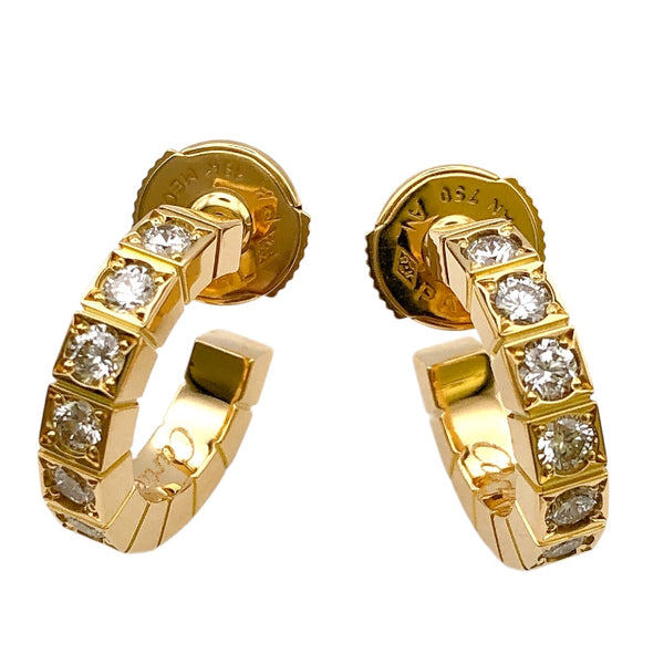 カルティエ Cartier ラニエール ダイヤ フープピアス イエローゴールド K18YG ダイヤモンド ジュエリー