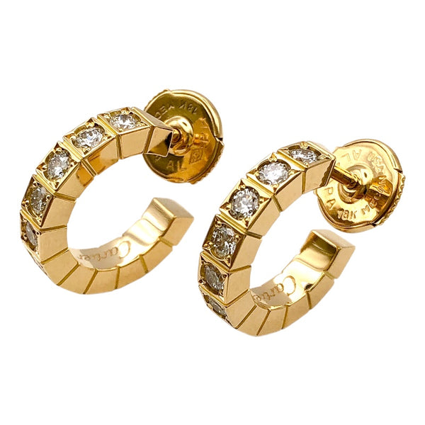 カルティエ Cartier ラニエール ダイヤ フープピアス イエローゴールド K18YG ダイヤモンド ジュエリー