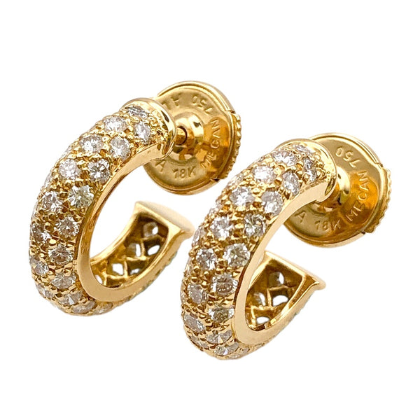 カルティエ Cartier ミミスター パヴェダイヤピアス イエローゴールド K18YG ダイヤモンド ジュエリー