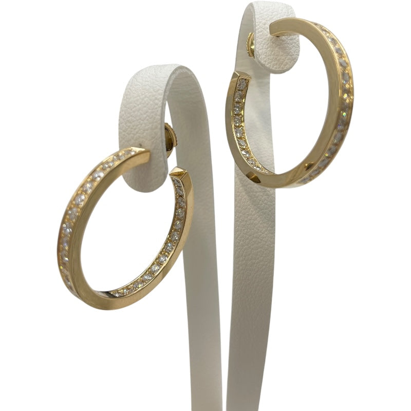 カルティエ Cartier フープ ダイヤピアス イエローゴールド K18YG ダイヤモンド ジュエリー