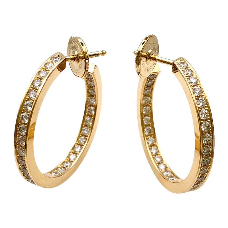 カルティエ Cartier フープ ダイヤピアス イエローゴールド K18YG ダイヤモンド ジュエリー