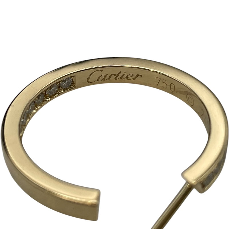 カルティエ Cartier フープ ダイヤピアス イエローゴールド K18YG ダイヤモンド ジュエリー