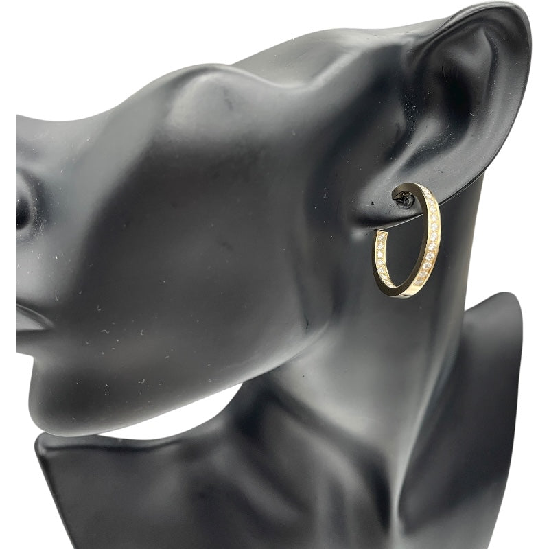カルティエ Cartier フープ ダイヤピアス イエローゴールド K18YG ダイヤモンド ジュエリー