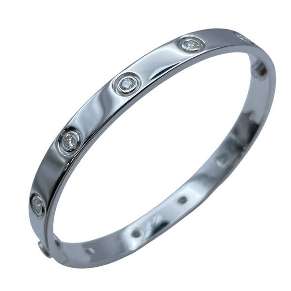 カルティエ Cartier ラブブレス フルダイヤ ホワイトゴールド 750 ジュエリー