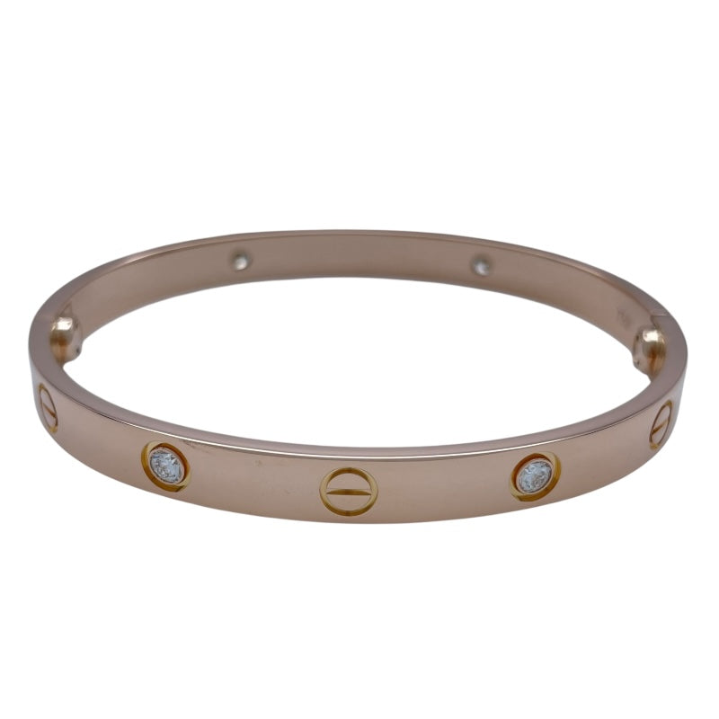 カルティエ Cartier ラブブレス 4Pダイヤ ピンクゴールド Au750 ジュエリー