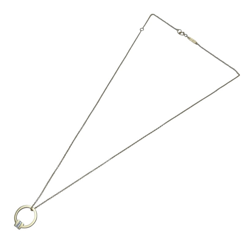 ティファニー TIFFANY＆CO Tスクエアダイヤネックレス ゴールド Au750 ダイヤモンド ジュエリー