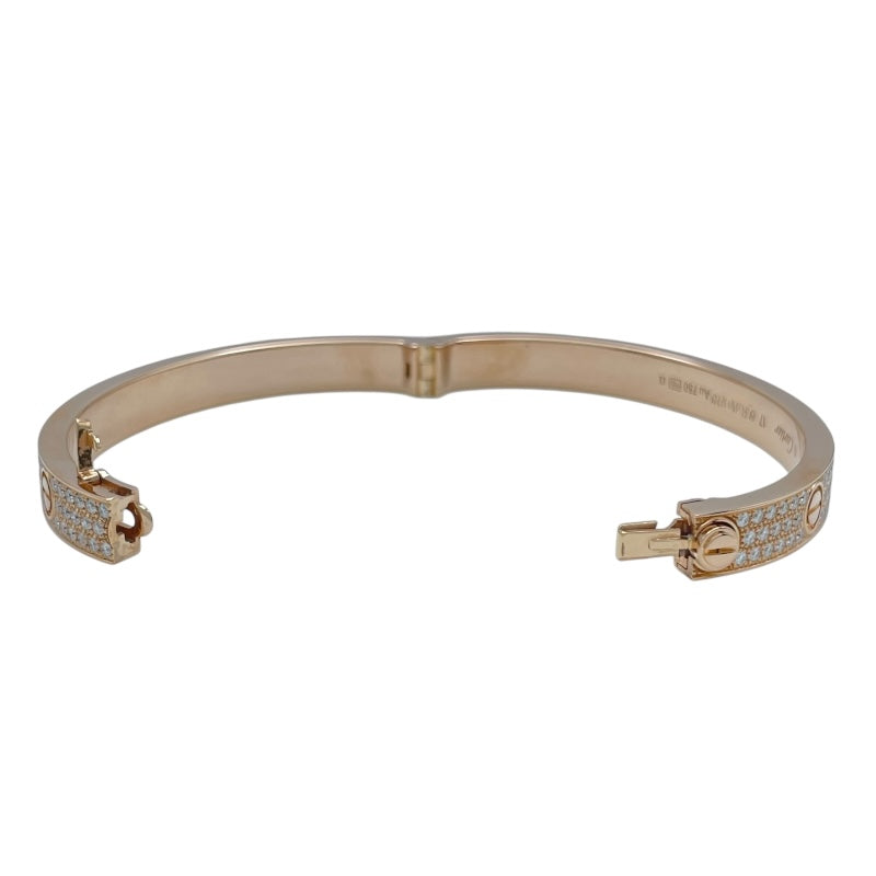 カルティエ Cartier ラブブレス パヴェダイヤ ピンクゴールド Au750 ジュエリー