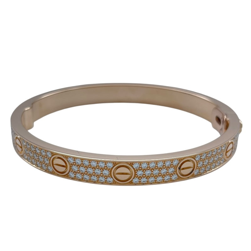 カルティエ Cartier ラブブレス パヴェダイヤ ピンクゴールド Au750 ジュエリー