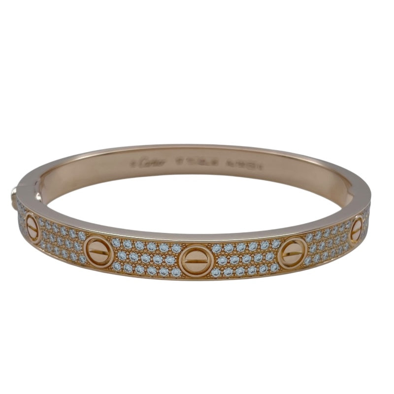 カルティエ Cartier ラブブレス パヴェダイヤ ピンクゴールド Au750 ジュエリー