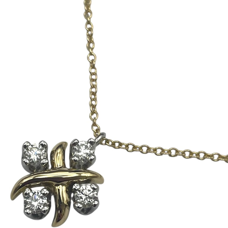 ティファニー TIFFANY＆CO ジャン・シュランバージェ リン ダイヤネックレス イエローゴールド/プラチナ 750/Pt950 ジュエリー