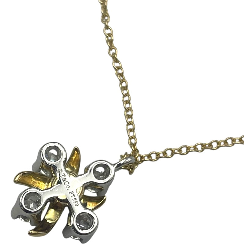 ティファニー TIFFANY＆CO ジャン・シュランバージェ リン ダイヤネックレス イエローゴールド/プラチナ 750/Pt950 ジュエリー