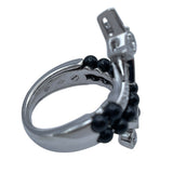 シャネル CHANEL コメットダイヤ/ブラックスピネルリング ホワイトゴールド Au750 ジュエリー