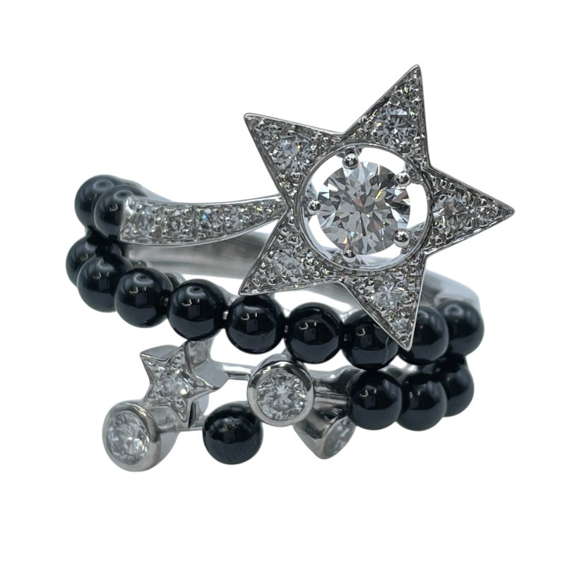 シャネル CHANEL コメットダイヤ/ブラックスピネルリング ホワイトゴールド Au750 ジュエリー