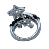 シャネル CHANEL コメットダイヤ/ブラックスピネルリング ホワイトゴールド Au750 ジュエリー