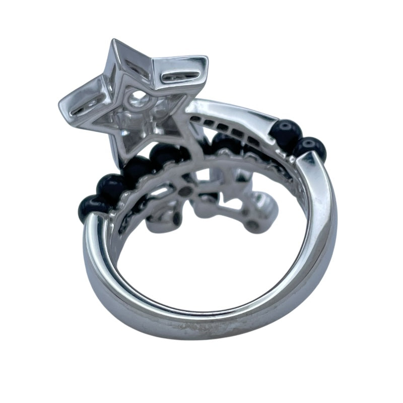 シャネル CHANEL コメットダイヤ/ブラックスピネルリング ホワイトゴールド Au750 ジュエリー