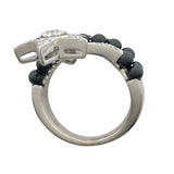 シャネル CHANEL コメットダイヤ/ブラックスピネルリング ホワイトゴールド Au750 ジュエリー