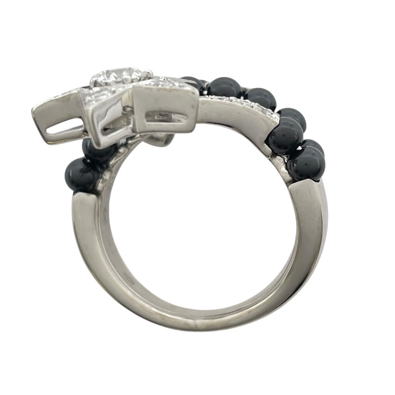 シャネル CHANEL コメットダイヤ/ブラックスピネルリング ホワイトゴールド Au750 ジュエリー