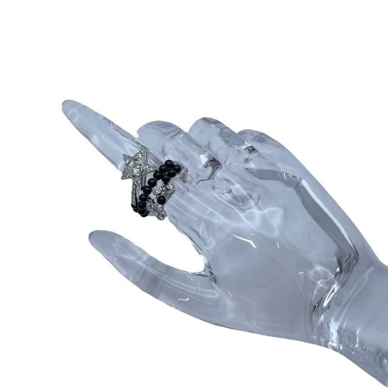 シャネル CHANEL コメットダイヤ/ブラックスピネルリング ホワイトゴールド Au750 ジュエリー