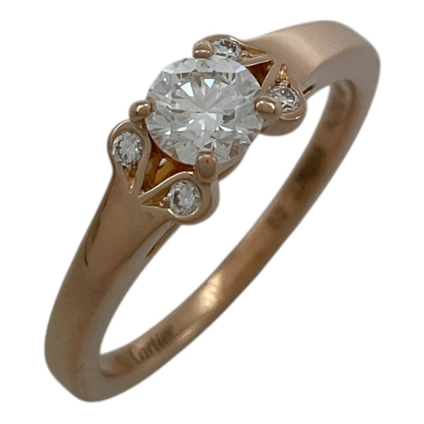 カルティエ Cartier バレリーナソリテールダイヤリング ピンクゴールド