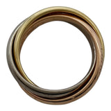 カルティエ Cartier クラシック トリニティ リング ゴールドxピンクゴールドxホワイトゴールド 750 ジュエリー