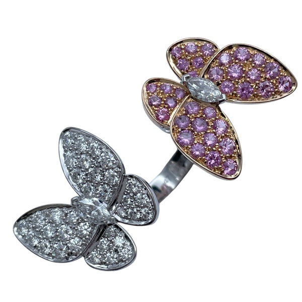 ヴァンクリーフ＆アーペル Van Cleef & Arpels ドゥパピヨンアントレレドアリング ホワイトゴールドxピンクゴールド Au750 ジュエリー