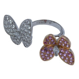 ヴァンクリーフ＆アーペル Van Cleef & Arpels ドゥパピヨンアントレレドアリング ホワイトゴールドxピンクゴールド Au750 ジュエリー