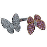 ヴァンクリーフ＆アーペル Van Cleef & Arpels ドゥパピヨンアントレレドアリング ホワイトゴールドxピンクゴールド Au750 ジュエリー