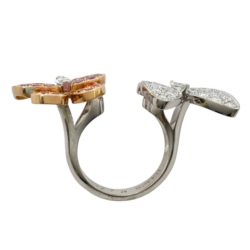 ヴァンクリーフ＆アーペル Van Cleef & Arpels ドゥパピヨンアントレレドアリング ホワイトゴールドxピンクゴールド Au750 ジュエリー