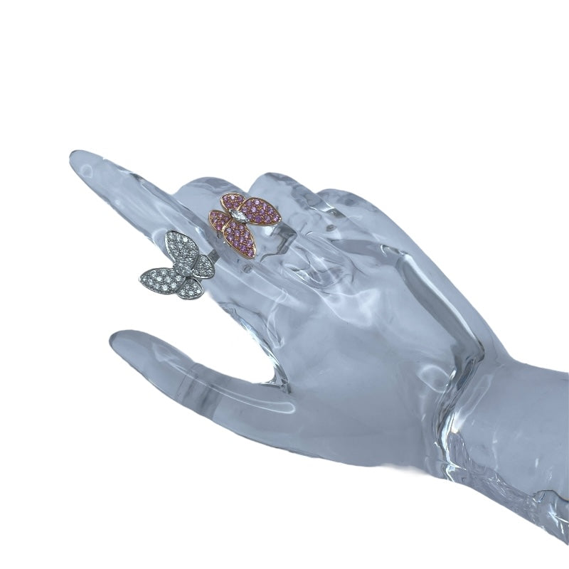 ヴァンクリーフ＆アーペル Van Cleef & Arpels ドゥパピヨンアントレレドアリング ホワイトゴールドxピンクゴールド Au750 ジュエリー