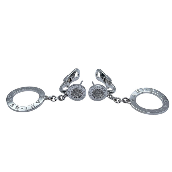 ブルガリ BVLGARI ブルガリブルガリオープンワークダイヤピアス ホワイトゴールド 750 ジュエリー