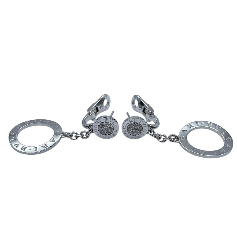 ブルガリ BVLGARI ブルガリブルガリオープンワークダイヤピアス ホワイトゴールド 750 ジュエリー
