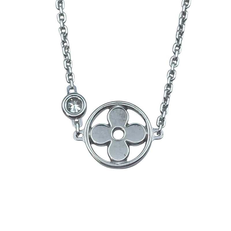 ルイ・ヴィトン LOUIS VUITTON パンダンティフ モノグラム イディールクール ネックレス ホワイトゴールド Au750 ジュエリー