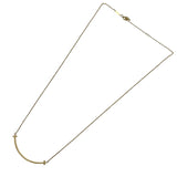 ティファニー TIFFANY＆CO Tスマイルネックレススモール ゴールド Au750 ジュエリー